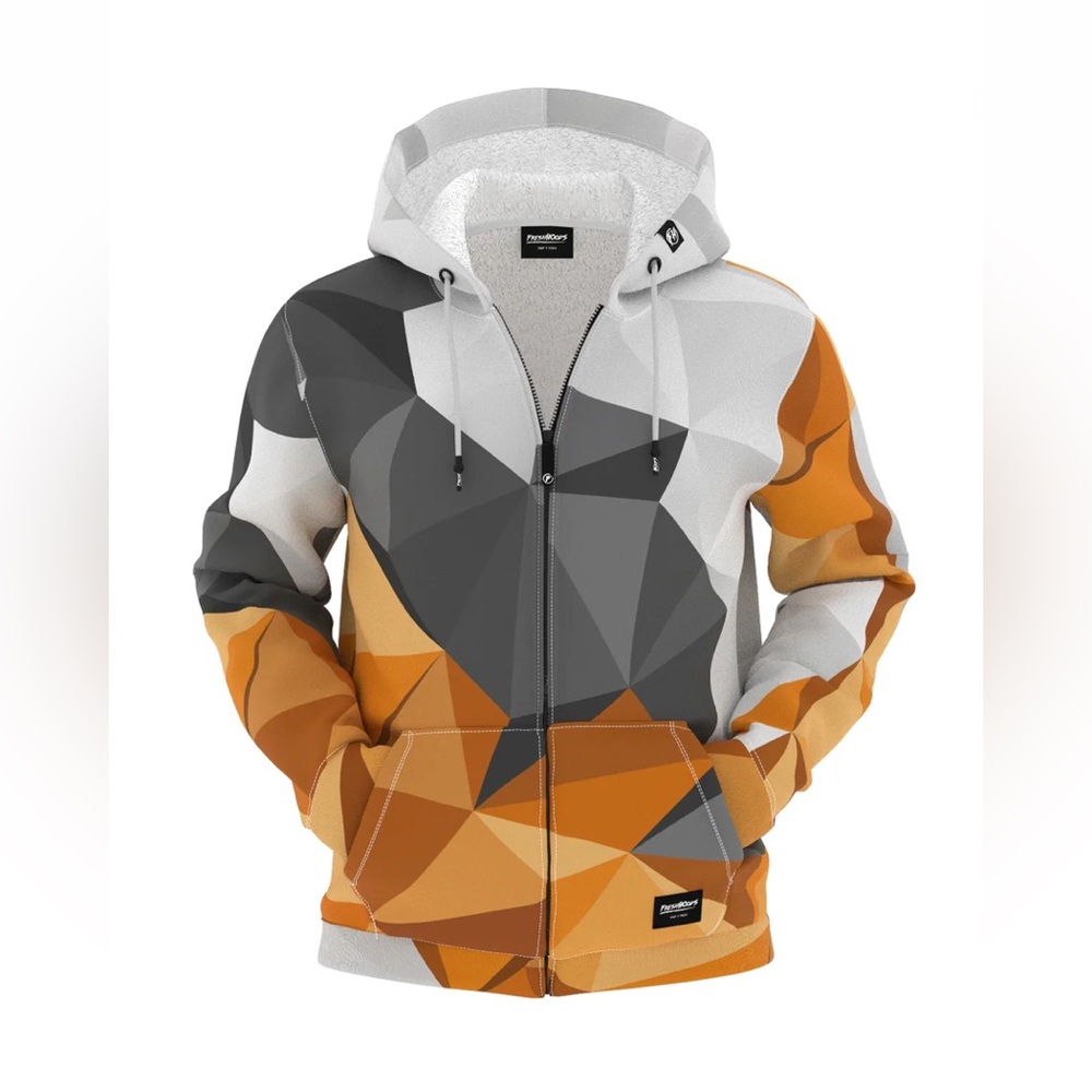 FreshHoods Daylight Cubes Zip Up Hoodie Sz 2XL
